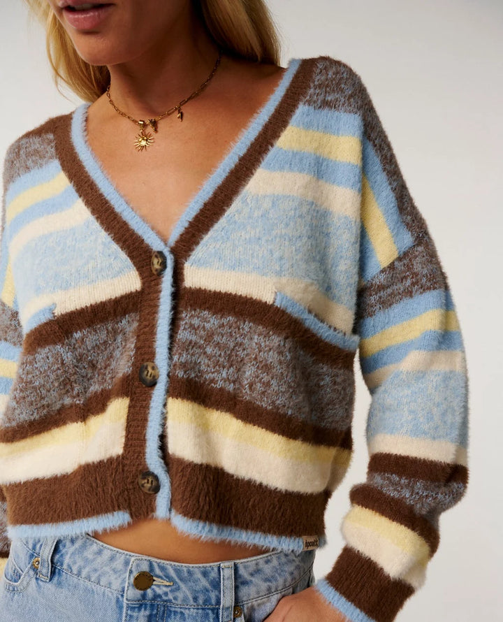 Rip Curl Women's Paraiso Stripe Cardigan - Multico - Sun Diego Boardshop