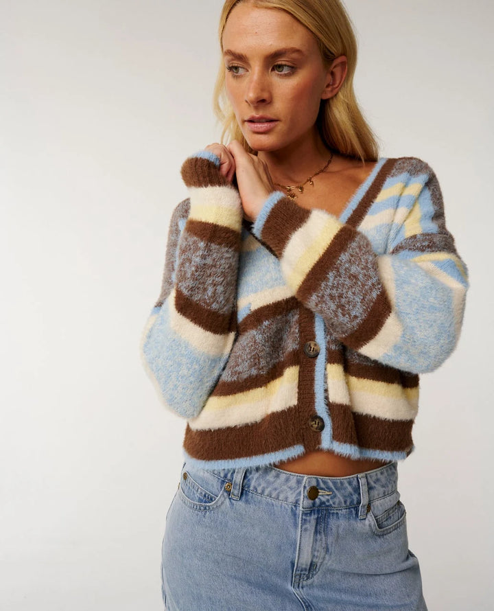 Rip Curl Women's Paraiso Stripe Cardigan - Multico - Sun Diego Boardshop
