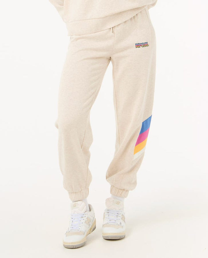 Rip Curl Las Dalias Track Pants - OATMEAL MARLE - Sun Diego Boardshop