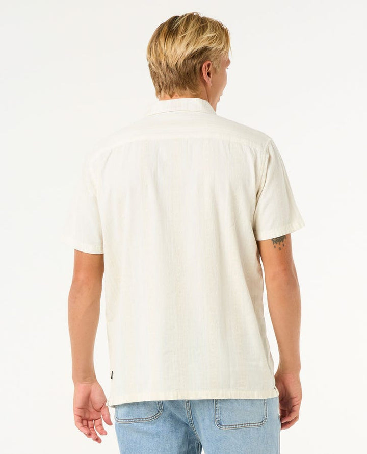 Rip Curl Raw Energy Stripe Short Sleeve Shirt - 3021 Bone - Sun Diego Boardshop
