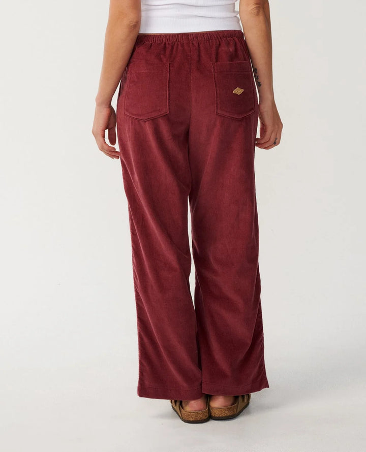 Rip Curl Women's Keepsakes Washed Cord Pant - Dark Plum - Sun Diego Boardshop