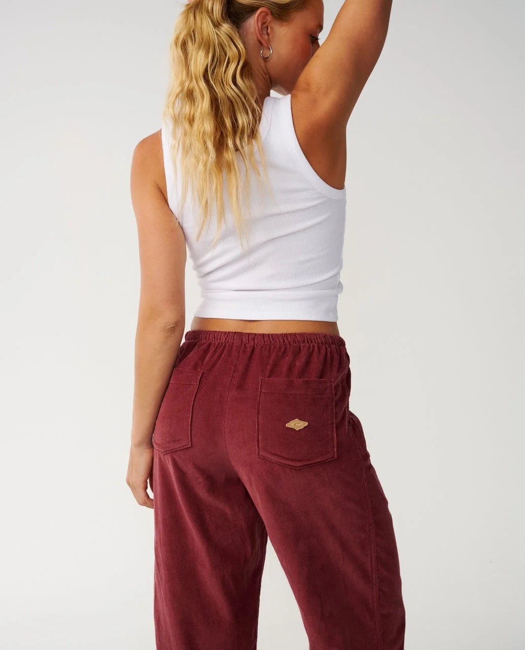 Rip Curl Women's Keepsakes Washed Cord Pant - Dark Plum - Sun Diego Boardshop