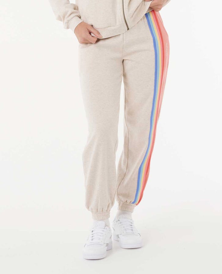 Rip Curl Surf Revival Track Pant - Oatmeal Marle 8526 - Sun Diego Boardshop