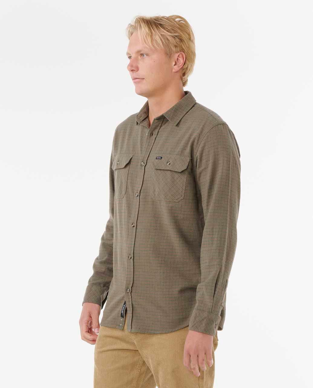 Rip Curl Classic Surf Checked In Flannel - Cactus Green - Sun Diego Boardshop
