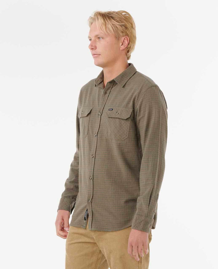 Rip Curl Classic Surf Checked In Flannel - Cactus Green - Sun Diego Boardshop