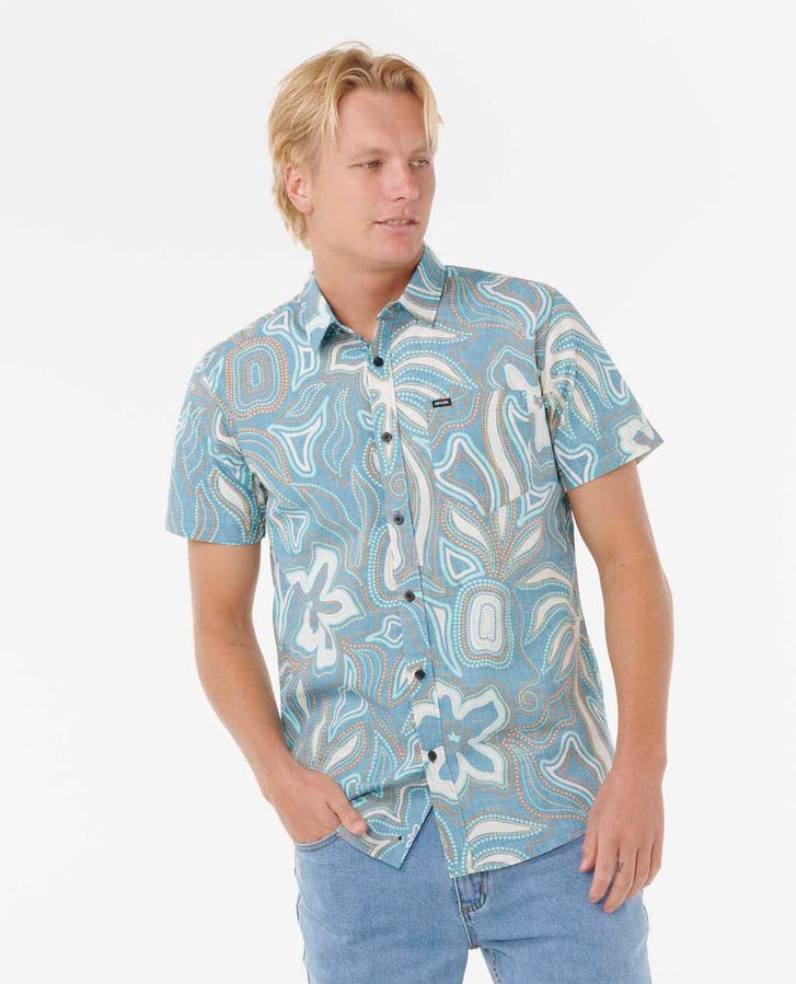 Rip Curl Barrel Killa Short Sleeve Shirt - Deep Ocean - Sun Diego Boardshop