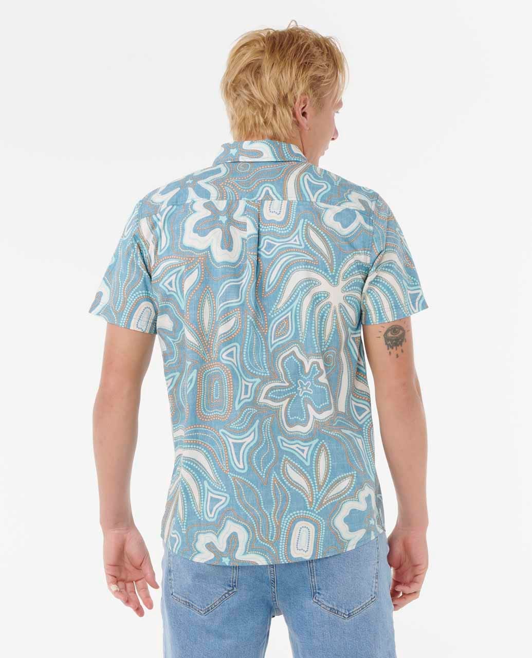 Rip Curl Barrel Killa Short Sleeve Shirt - Deep Ocean - Sun Diego Boardshop