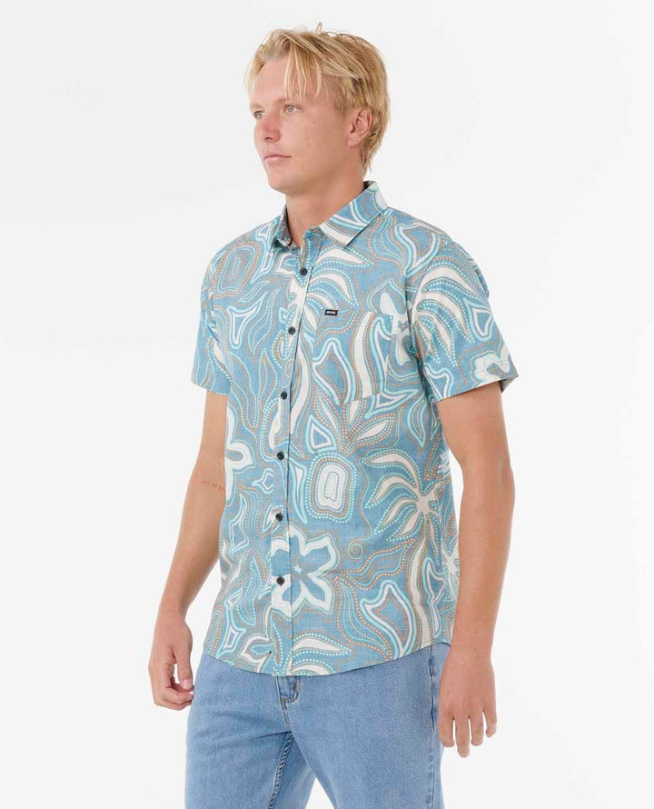 Rip Curl Barrel Killa Short Sleeve Shirt - Deep Ocean - Sun Diego Boardshop
