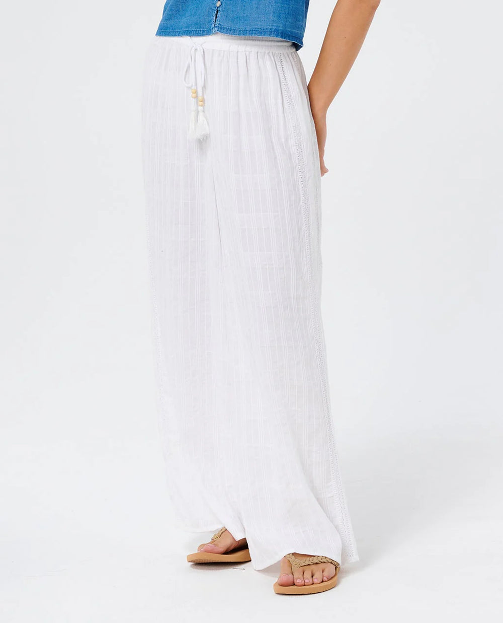 Rip Curl Women's Catalina Islands Wide Leg Pant - Optical White 3262 - Sun Diego Boardshop