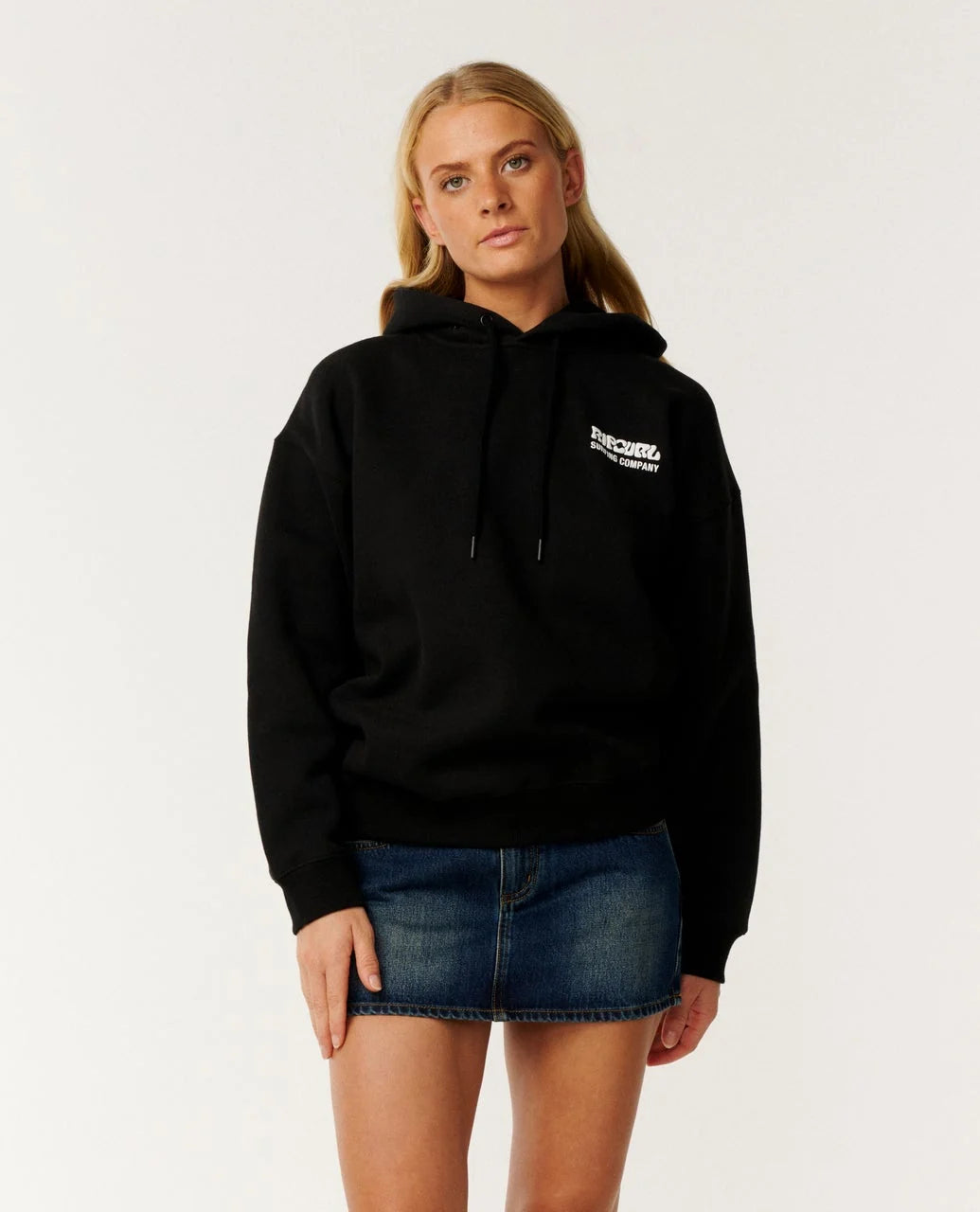 Rip Curl Women's Surf Puff Heritage Hood - Black - Sun Diego Boardshop