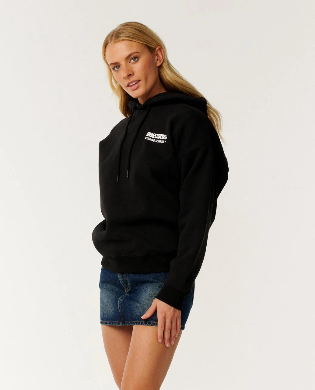 Rip Curl Women's Surf Puff Heritage Hood - Black - Sun Diego Boardshop
