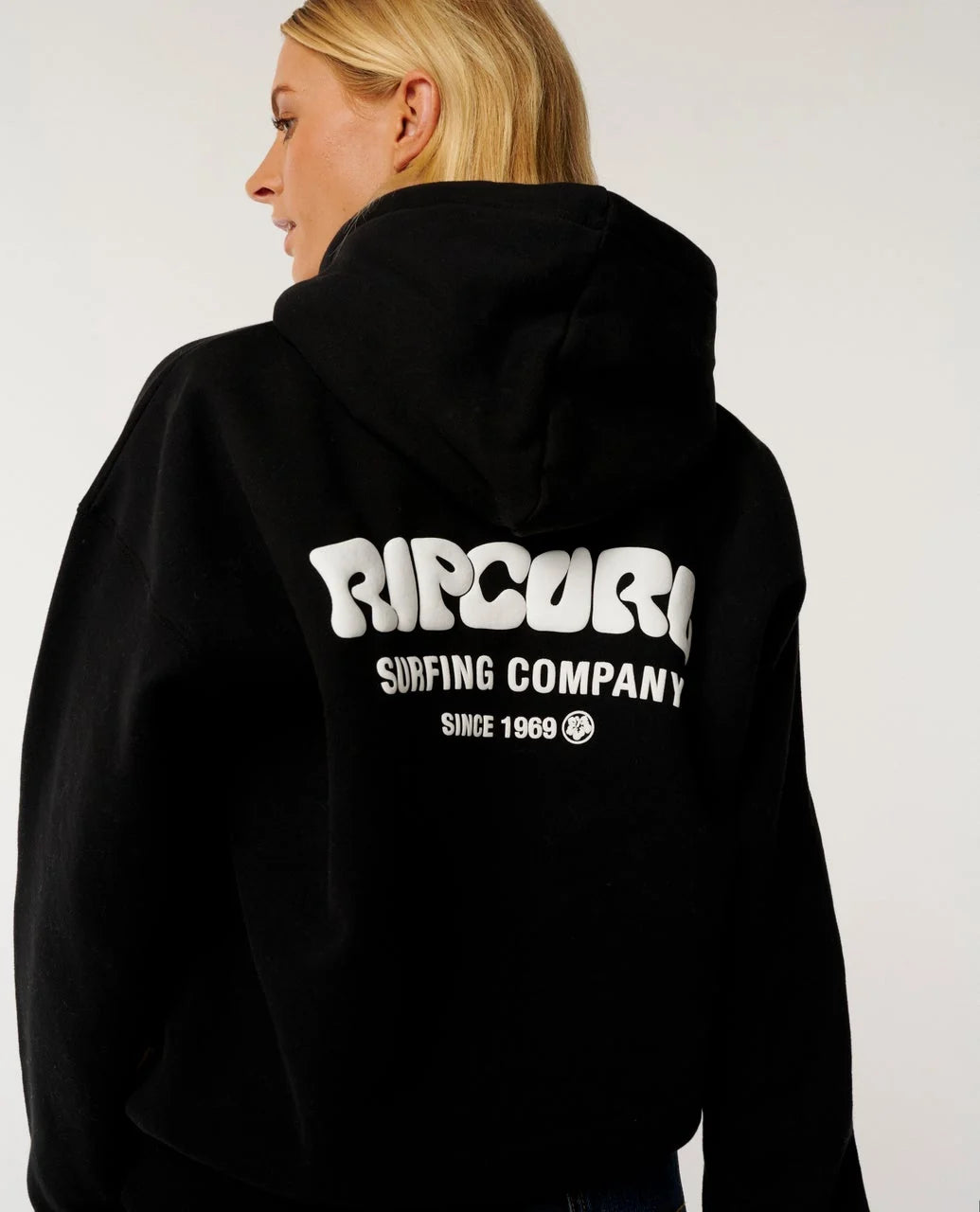 Rip Curl Women's Surf Puff Heritage Hood - Black - Sun Diego Boardshop