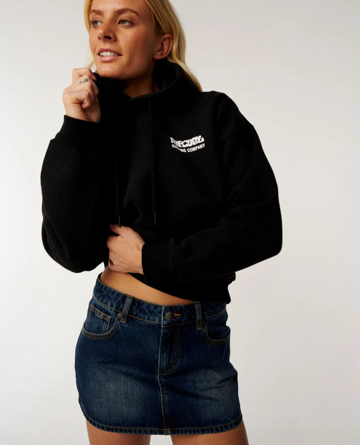 Rip Curl Women's Surf Puff Heritage Hood - Black - Sun Diego Boardshop