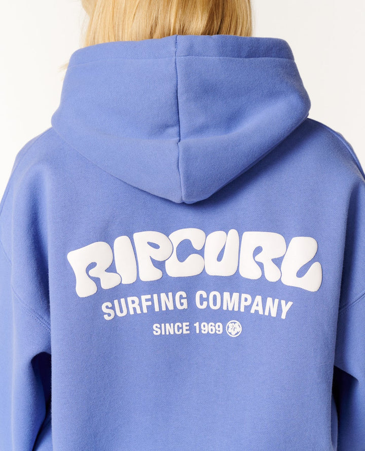 Rip Curl Women's Surf Puff Heritage Hood - Mid Blue