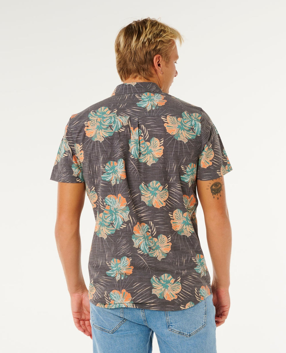 Rip Curl Men's Sessions Aerotech Short Sleeve Shirt - Black - Sun Diego Boardshop