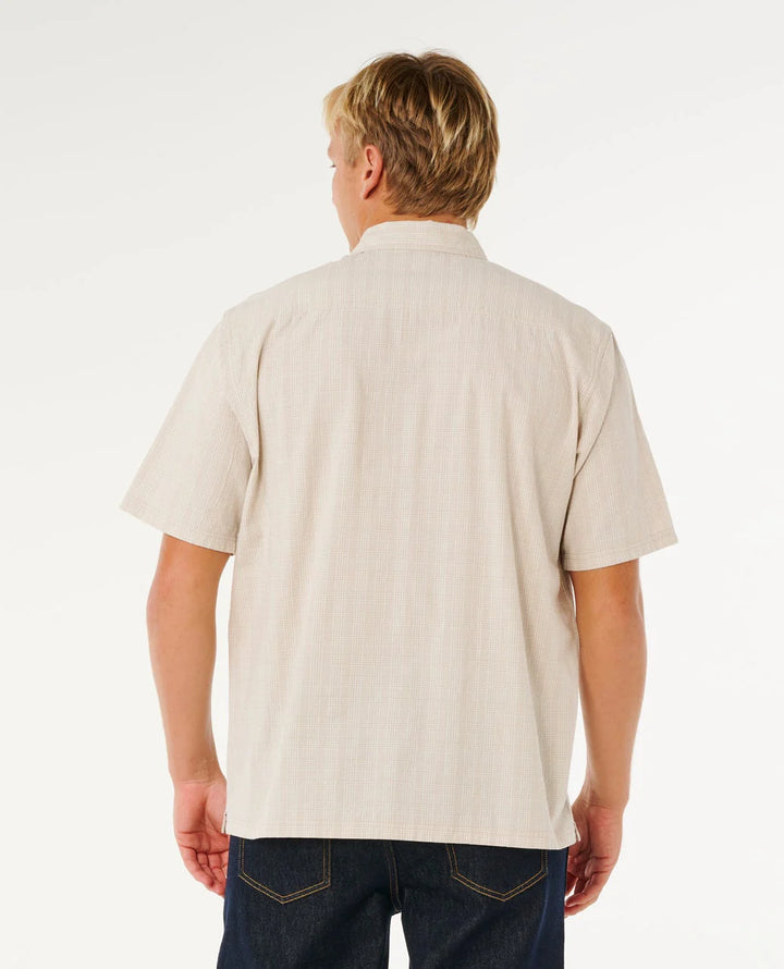 Rip Curl Men's Premium Surf Check Short Sleeve - Bone - Sun Diego Boardshop
