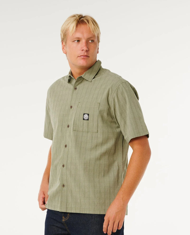 Rip Curl Premium Surf Check Short Sleeve - Surplus Green - Sun Diego Boardshop