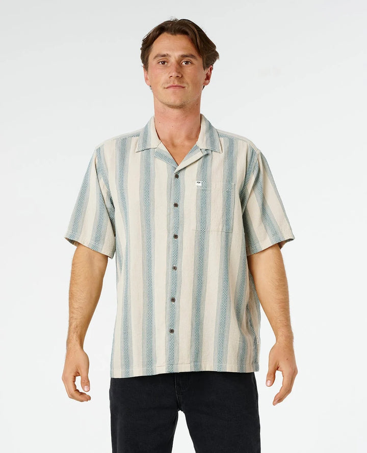 Rip Curl Men's Classic Surf Weaver Short Sleeve Shirt - Vintage White - Sun Diego Boardshop