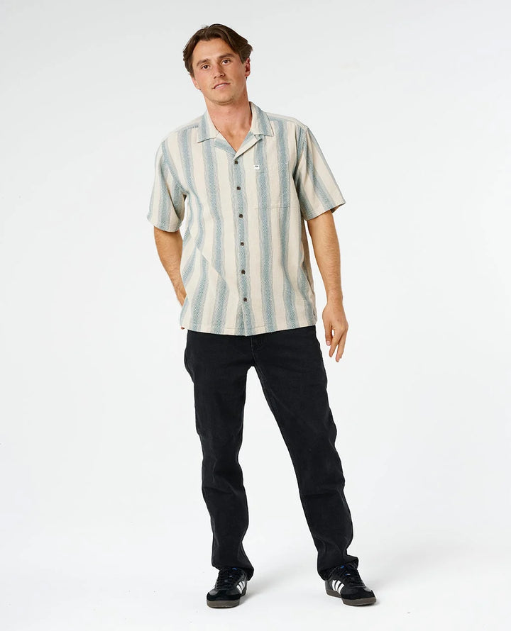 Rip Curl Men's Classic Surf Weaver Short Sleeve Shirt - Vintage White - Sun Diego Boardshop