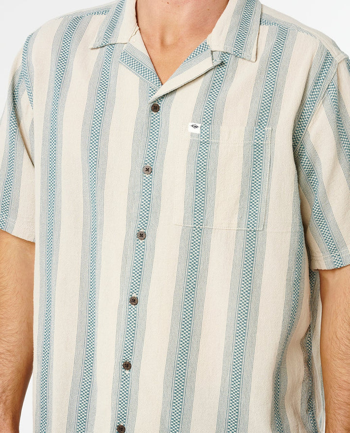 Rip Curl Men's Classic Surf Weaver Short Sleeve Shirt - Vintage White - Sun Diego Boardshop