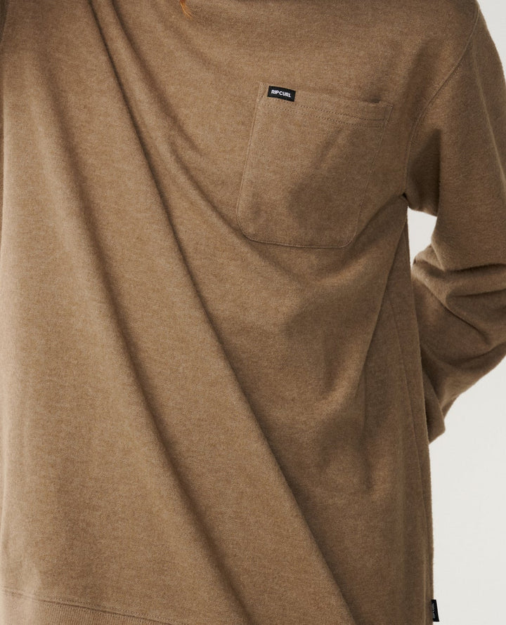 Rip Curl Men's Grid Crew - Walnut - Sun Diego Boardshop
