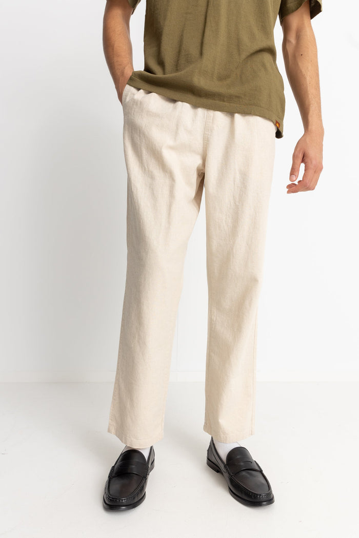 Rhythm Linen Jam Pant - BONE - Sun Diego Boardshop