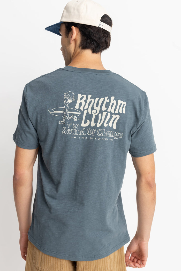 Rhythm Livin Slub Ss T-Shirt - SLATE - Sun Diego Boardshop