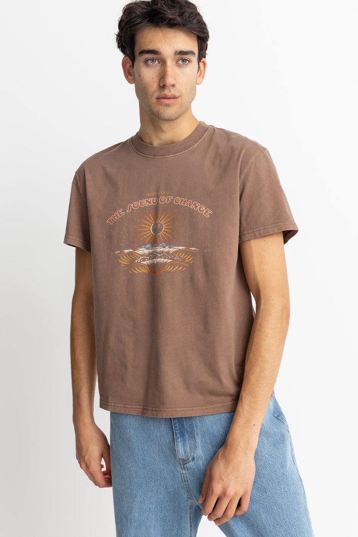 Rhythm Cosmic Band Ss T-Shirt - BROWN - Sun Diego Boardshop