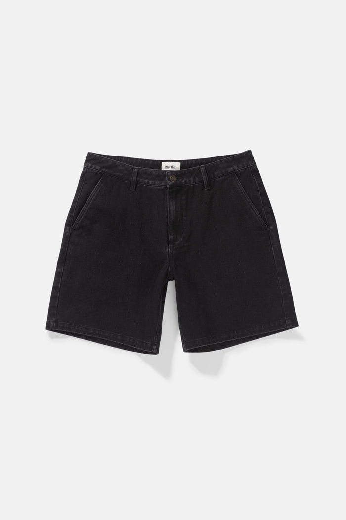 Rhythm Denim Essential Short - WORN BLACK - Sun Diego Boardshop