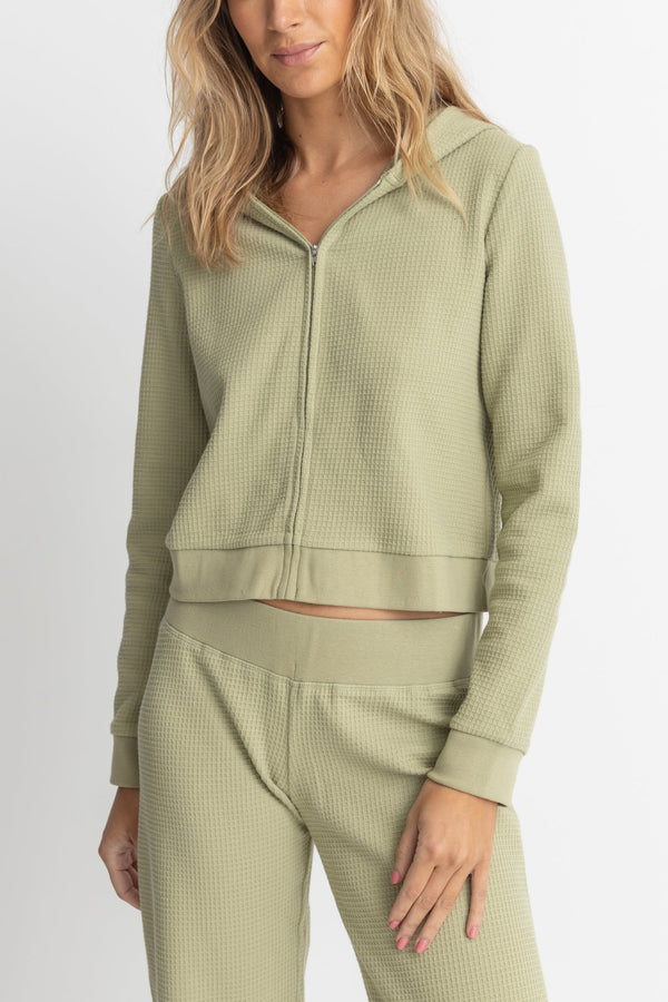 Rhythm Light Layers Zip Up - SAGE - Sun Diego Boardshop