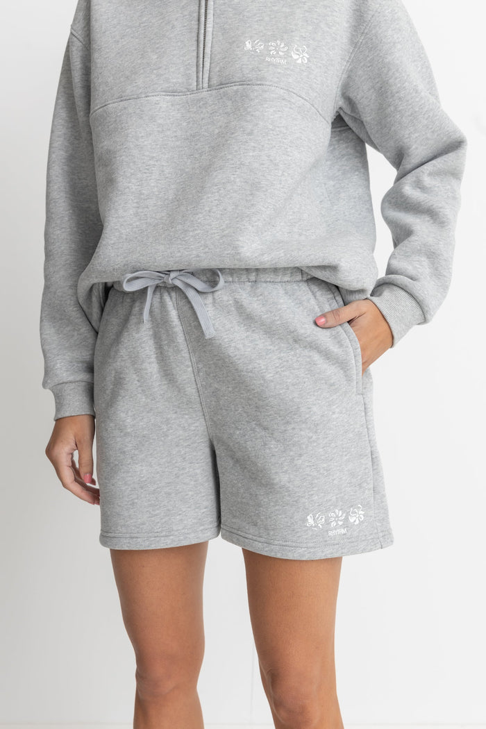 Rhythm Pacifica Fleece Short - GREY - Sun Diego Boardshop