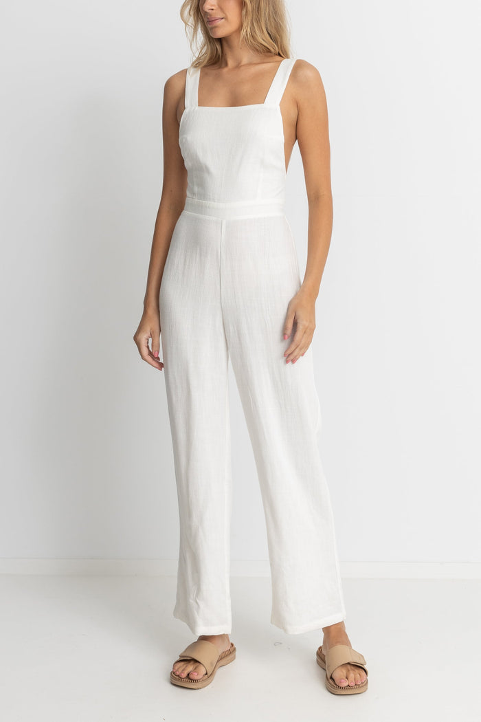 Rhythm Cabana Jumpsuit - WHITE - Sun Diego Boardshop