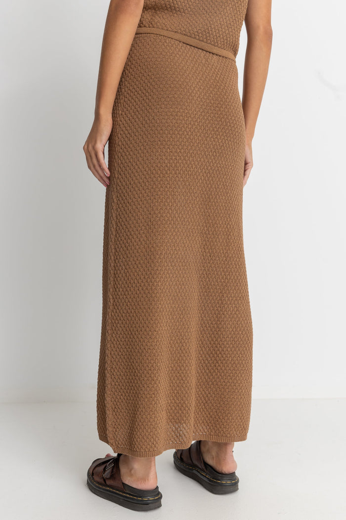 Rhythm Jossie Knit Maxi Skirt - CHOCOLATE - Sun Diego Boardshop