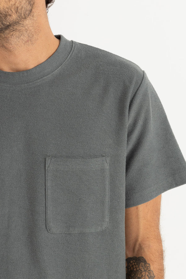 Rhythm Vintage Terry Short Sleeve Shirt - Silver Pine - Sun Diego Boardshop