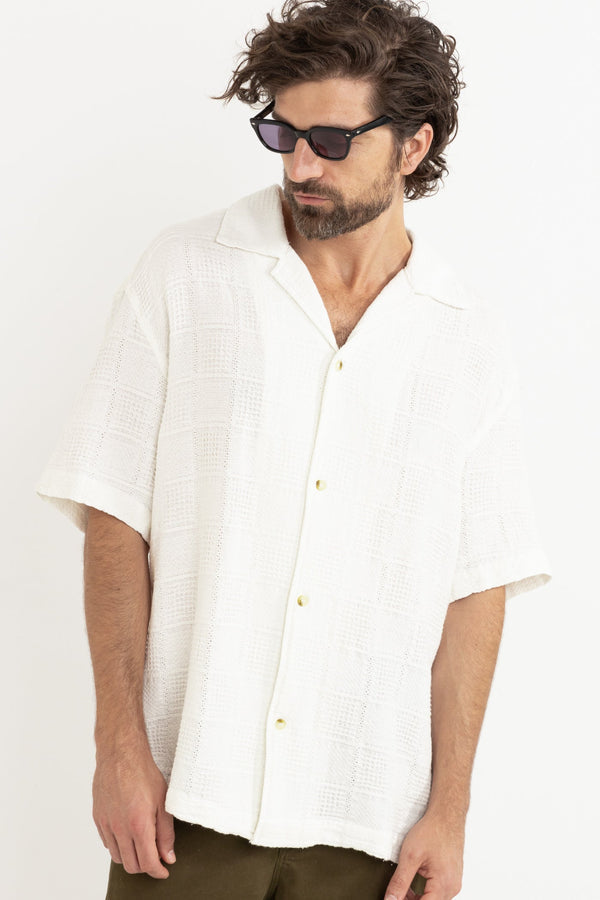 Rhythm Oasis Short Sleeve Shirt - White - Sun Diego Boardshop