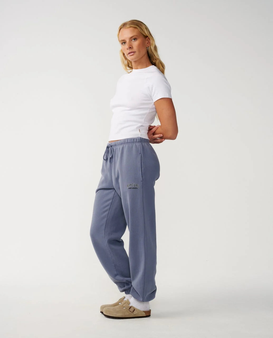Rip Curl Women's Varsity Sports Track Pant - Blue Grey