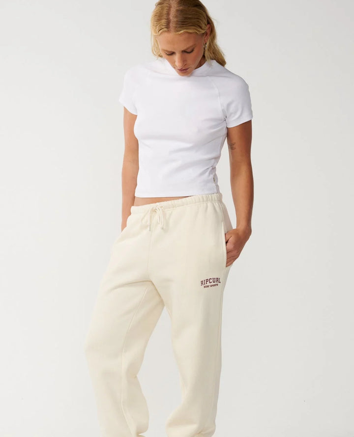 Rip Curl Women's Varsity Sports Track Pant - Bone