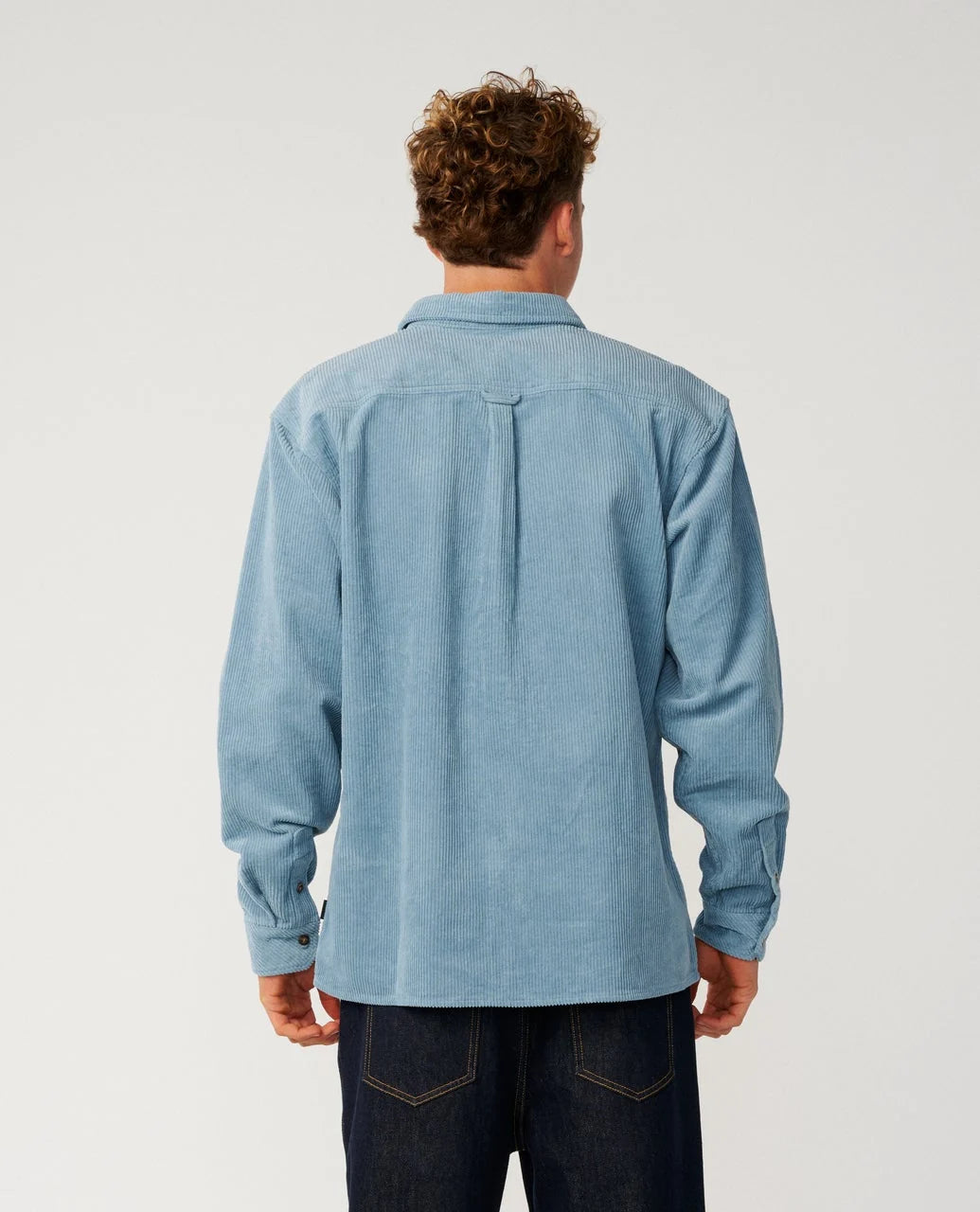 Rip Curl Men's Premium Surf Cord Long Sleeve Shirt - Citadel Blue - Sun Diego Boardshop