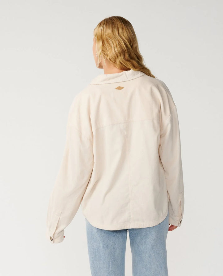 Rip Curl Women's Keepsakes Washed Cord Shirt - Stone - Sun Diego Boardshop
