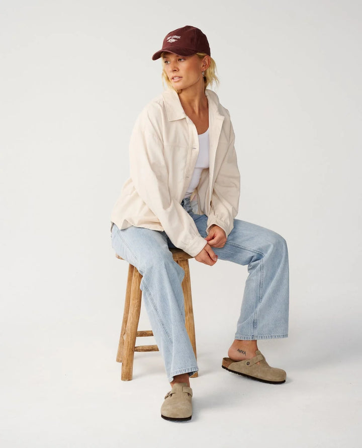 Rip Curl Women's Keepsakes Washed Cord Shirt - Stone - Sun Diego Boardshop