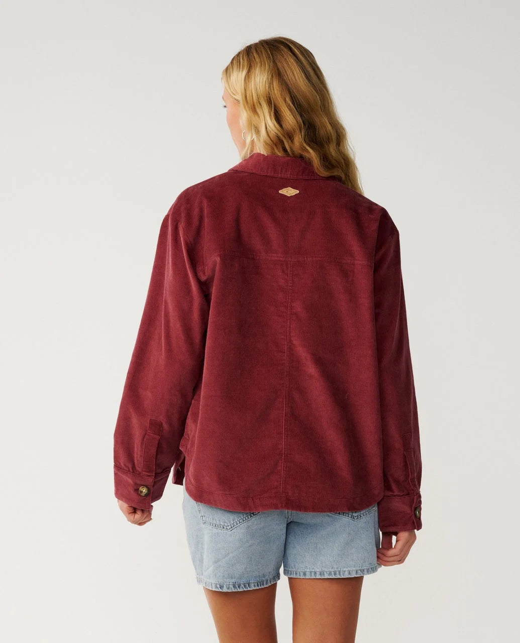 Rip Curl Women's Keepsakes Washed Cord Shirt - Dark Plum - Sun Diego Boardshop