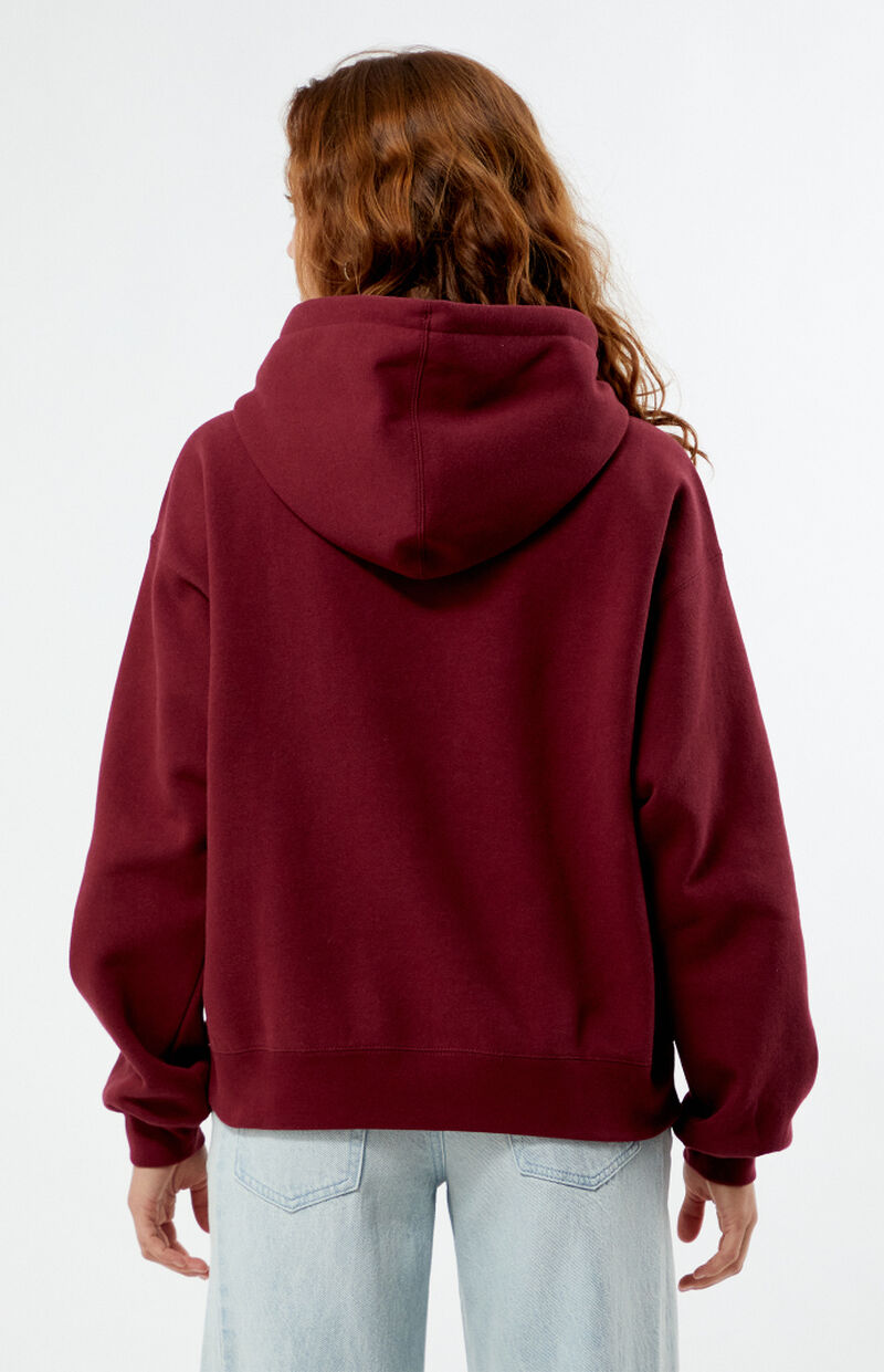 Obey CROSS STITCH COLLEGIATE HOOD - WINE - Sun Diego Boardshop
