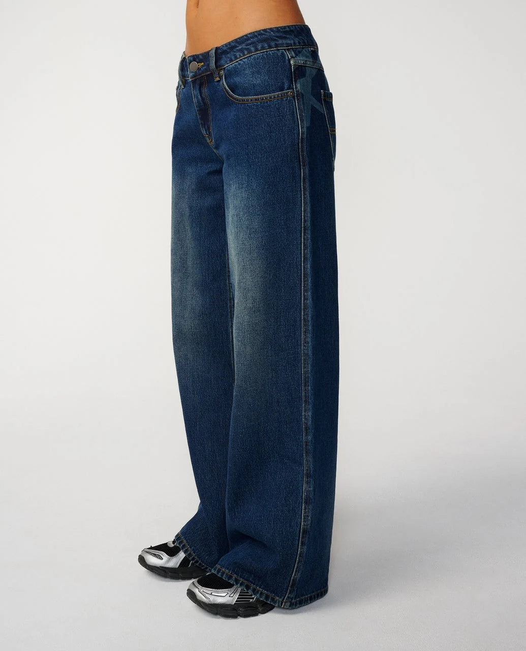 Rip Curl Women's Archive: Baggy Low Rise Jean - Dusty Blue