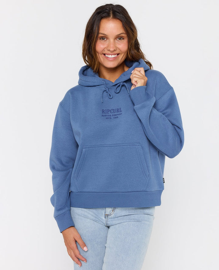 Rip Curl Surf Staple Relaxed Hood - Moonlight Blue 8759