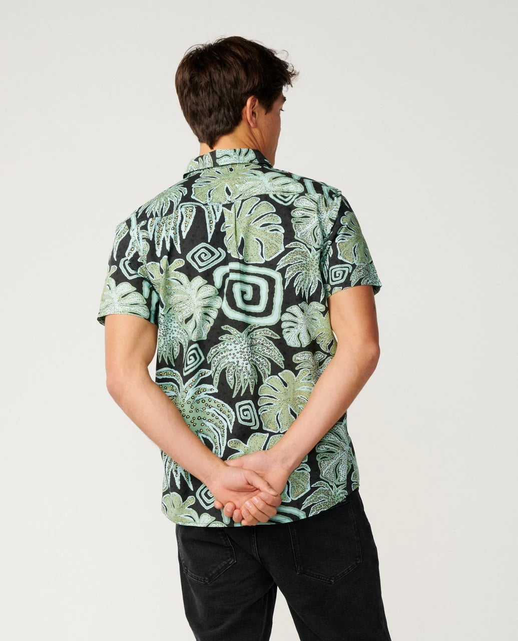 Rip Curl Men's Barrel Killa Short Sleeve Shirt - Washed Black - Sun Diego Boardshop