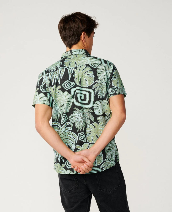 Rip Curl Men's Barrel Killa Short Sleeve Shirt - Washed Black - Sun Diego Boardshop