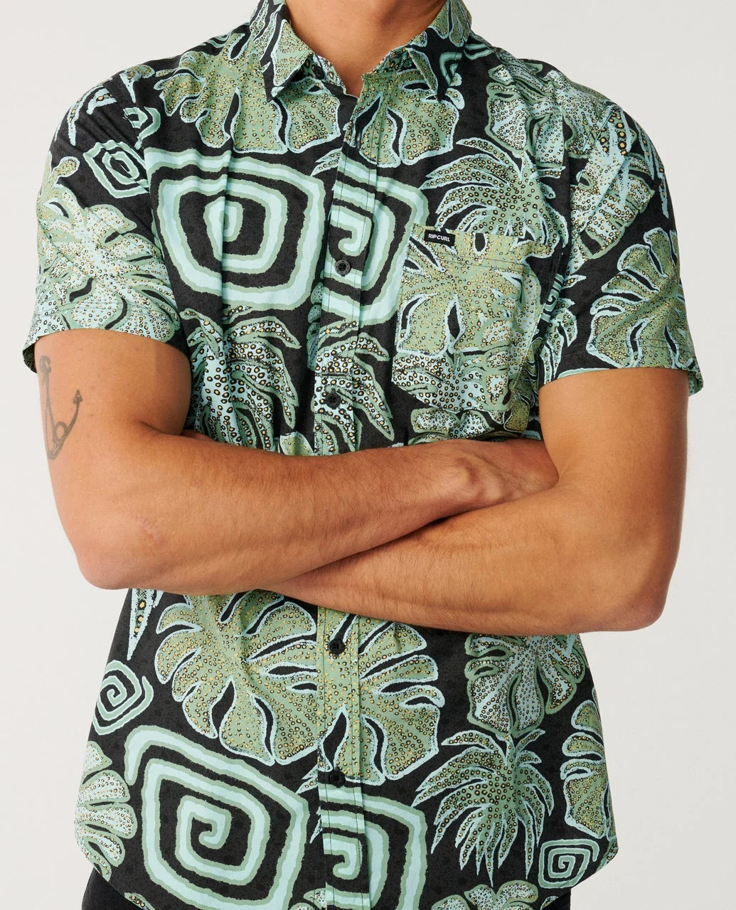 Rip Curl Men's Barrel Killa Short Sleeve Shirt - Washed Black - Sun Diego Boardshop