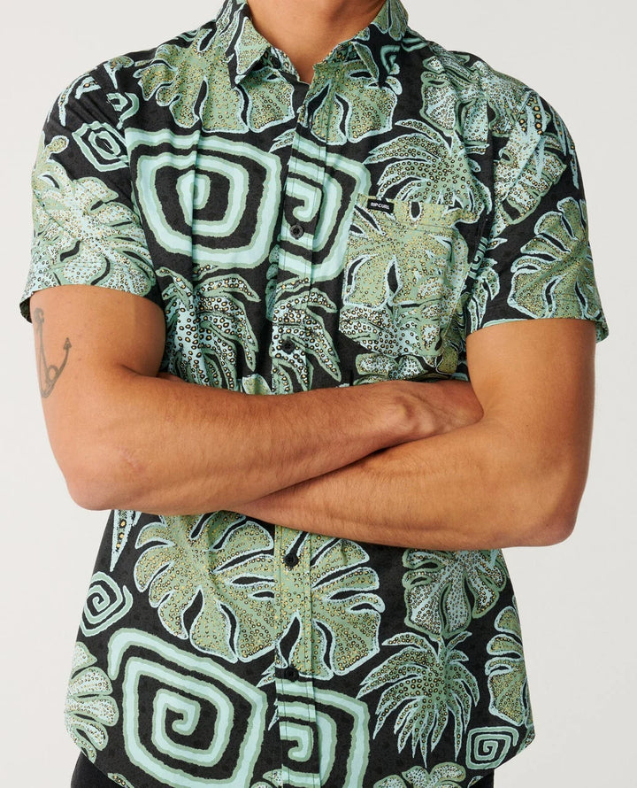 Rip Curl Men's Barrel Killa Short Sleeve Shirt - Washed Black - Sun Diego Boardshop