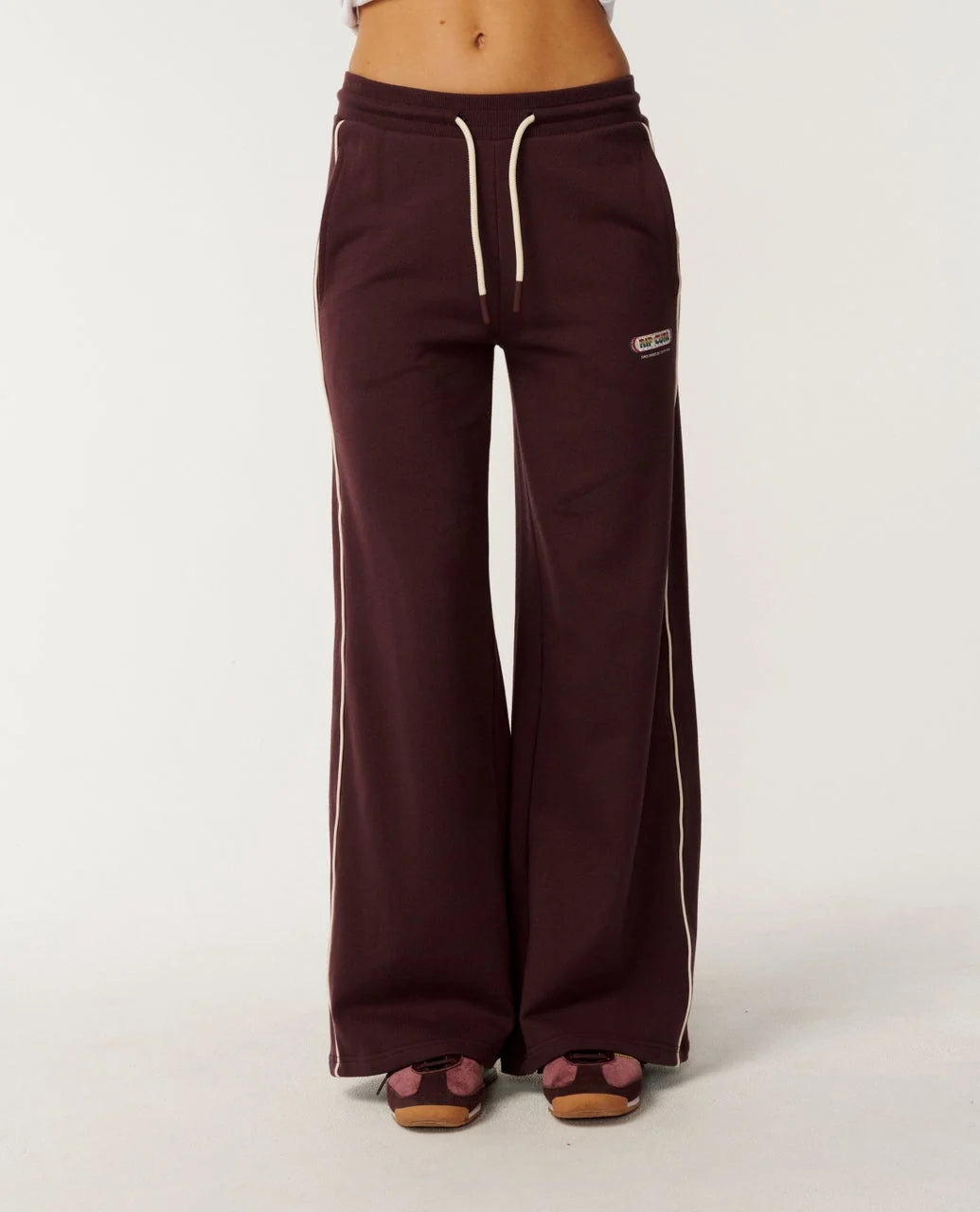 Rip Curl Women's Since 1969 Wide Leg Track Pant - Fudge - Sun Diego Boardshop