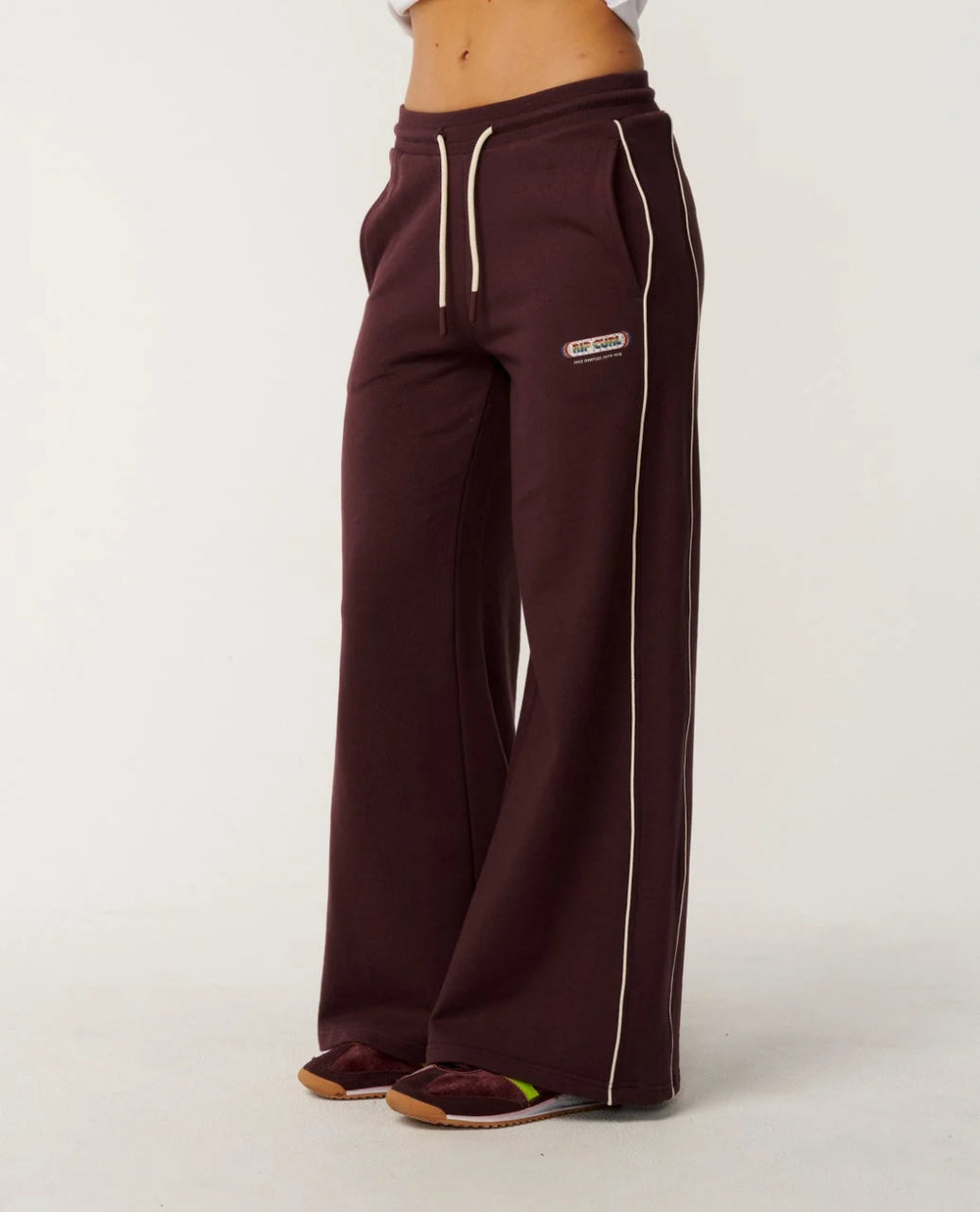 Rip Curl Women's Since 1969 Wide Leg Track Pant - Fudge - Sun Diego Boardshop